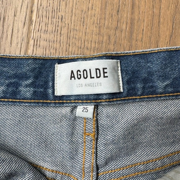 Agolde Parker Denim Shorts - Picture 5 of 7